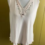 Liz Claiborne M/L floral print tank top & shorts pajama set light pink Photo 0