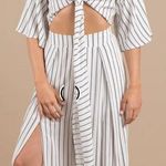 Tobi Black and White Stripe Two Piece Photo 0