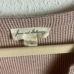 Jane and Delancey Size Large Tunic Thermal Waffle Knit Henley Top Blouse Pink Photo 4