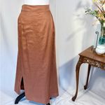 Anthropologie By  Linen Maxi Wrap Skirt in Rust Womens Size 22🧡 Photo 2