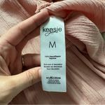 Kenzie Jeans Blush Pink Tiered Boho Coastal Ruffle Long Sleeve Blouse Top Size M Size M Photo 5