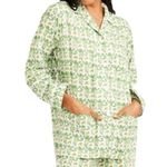 Roberta Roller Rabbit  Green Monkey Long Sleeve Pajama Top Photo 0
