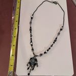 Victorian enamel style necklace Silver Photo 2