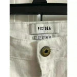 Pistola  white mid rise distressed‎ jeans Sz 27 Photo 3