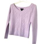 NY&Company lavender knit sweater boat neckline size XSmall EUC Photo 6