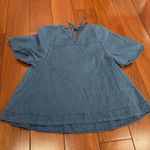 J.Crew denim swing top in Spanish indigo size XXS Blue Photo 5