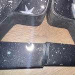 Current Mood Dolls Kill LYRA Platform Boots Black 7 Celestial Star N' Moon Goth Photo 7