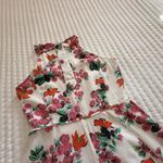 Ann Taylor White Floral Halter Top Bow Back Dress Sz 0 Photo 9