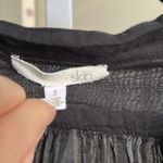 Skin Women’s Oversized Feather Light Cotton Black Dress Shirt Size 3 Photo 1