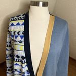 Style & Co  Open Cardigan Size Large Petite Multicolor Mixed Media Print Boho Photo 3