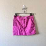 LAMARQUE Inaya Hot Pink Mini Leather Skirt Size S Photo 2