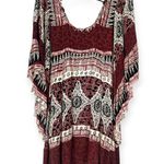 Free People | S | “Heart of Gold” Dress Boho Leopard Print Mini Flowey Oxblood Photo 6