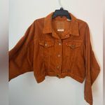 Levi's Copper Brown Corduroy Trucker Jacket
Cropped Style Size M Photo 1