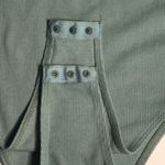 SheIn Green Ribbed Tank Bodysuit Size XS Basics Classic Bodycon Casual Colorful Photo 5