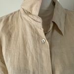 Elie Tahari Solid Linen Shirt Photo 4