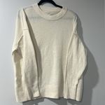 Aerie Women's CozyUp Cream Sweater Size Medium Oversized Crew Neck Soft Photo 0