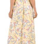 Japna Yellow Floral Print V Neck Maxi Dress NWT Photo 1
