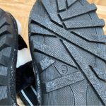 Jessica Carlyle Black/White Stripes Faux Fur Elastic Slingback Slides Slippers 9 Photo 12