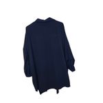 ASTR The Label One Size Polyester Waterfall Open Front Cardigan Navy Blue Photo 1