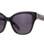 Alexander McQueen 56mm Cat Eye Sunglasses Black Ruthenium Grey Photo 0