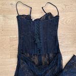 SKIMS  Maxi Dress Sheer Lace Corset Size L Black Photo 6