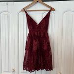 Lulus Wine A Love To Remember Lace Dress Size‎ Small Photo 2