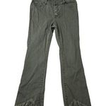 INC International Concepts Denim Green Button Fly Shark Bite Jeans 6 Photo 0