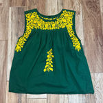 Spirit Dress Embroidered Top Yellow Size L Photo 0
