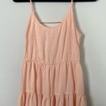 Talula  Peach Tiered Flowy Mini Dress Photo 3