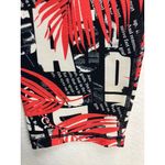 DKNY Sport Womens Black Red Palm Leaf Print Capri Leggings Size M Active Size M Photo 3