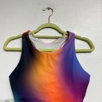 Athleta Multi Color Rainbow Conscious Love Proudly Crop Top Sz L Photo 2
