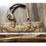 Coach Vintage Gallery Embossed Leather Women’s Tote F20742 Brass Copper Brown Photo 2