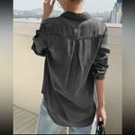 Black denim shirt Size XS Photo 2