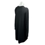 Ann Taylor LOFT Black Polka Dot Mesh Ruffles Long Sleeve Midi Sweater Dress Sz M Photo 3