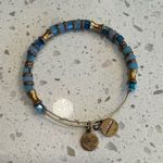 ALEX AND ANI  Blue and Gold Beaded Adjustable Bracelet Photo 2