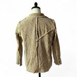 POL Corduroy Raw Hem Blazer Jacket Tan Brown Distressed Edgy Medium Photo 1
