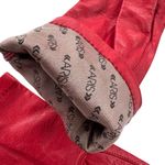 Vintage Aris Leather Glove Silk Lined Cherry Red Size 7 Photo 5
