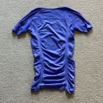 Calia By Carrie Underwood Short Sleeve Ruched Workout Crewneck Shirt Top Small Purple Photo 4