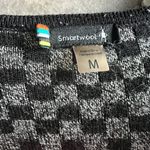 Smartwool  Avion Ridge Pattern Geometric Wool Sweater Cardigan Black Gray Medium Photo 9