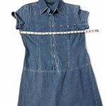 Boston Proper Vintage Drop Waist Denim Mini Dress Photo 5