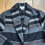 Arizona Jeans y2k  Co. Wool Striped Black and Gray Cardigan Medium Photo 4