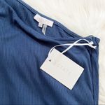 1. State  Navy One-Shoulder Ribbed Bodycon Dress Photo 4