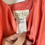 Cache  Women's Strapless Pleated Ruched Maxi Dress Satin size 12 Formal Gown VTG Photo 3