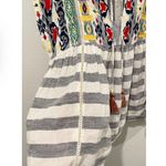 Anthropologie Multicolor Embroidered Strip Blouse Photo 2