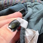 JNBY JIANGNANBUYI Designer Low Rise Plaid Chinese Streetwear Capri Pants Size S Green Photo 4