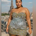 Sherri Hill  Fully Sequin Beaded Mini Strapless Dress Y2K  Cocktail Statement 12‎ Photo 0