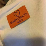 Mary Crafts Beige 3/4 SL Square Slit Neck Zip Cocktail Formal Office Dress Sz 6. Photo 6