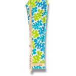 Gretchen Scott Pants Medium M Leaf Print Resort Wear Cotton Summer Vacation White Photo 4