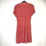 Free People Marsaille Mini Dress Rust Combo Medium NEW Leopard Print Cutout Photo 3