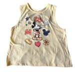 Disney Mickey Mouse Juniors' Yellow Open Back Tank Top Size XXXL Photo 6